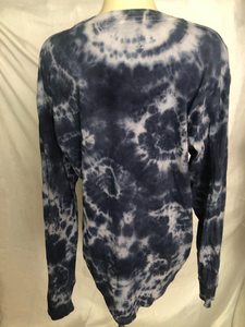 Unisex Hand Painted Tie Dyed Long Sleeve T Shirt