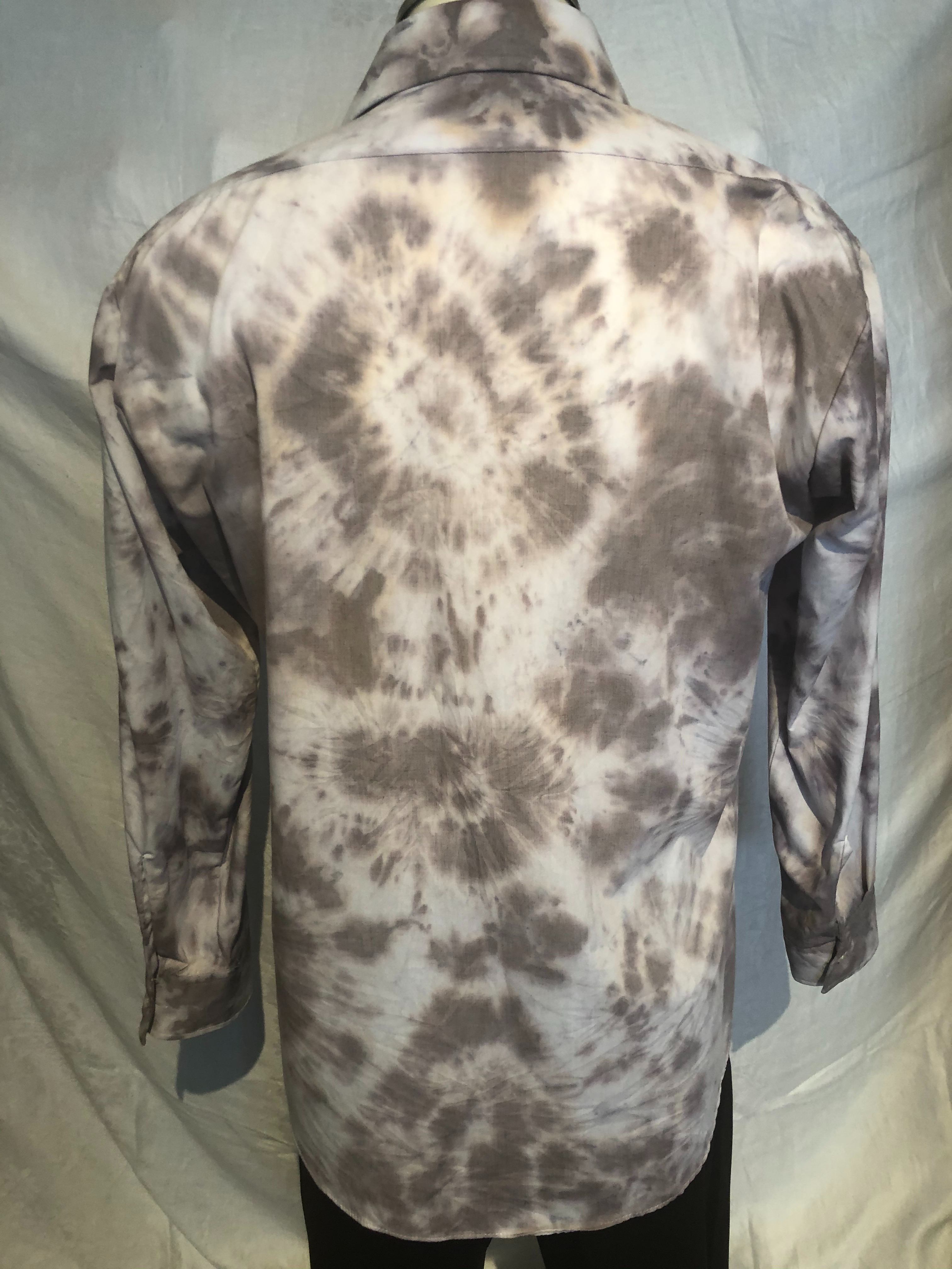 Unisex Tie Dyed Tuxedo Shirt