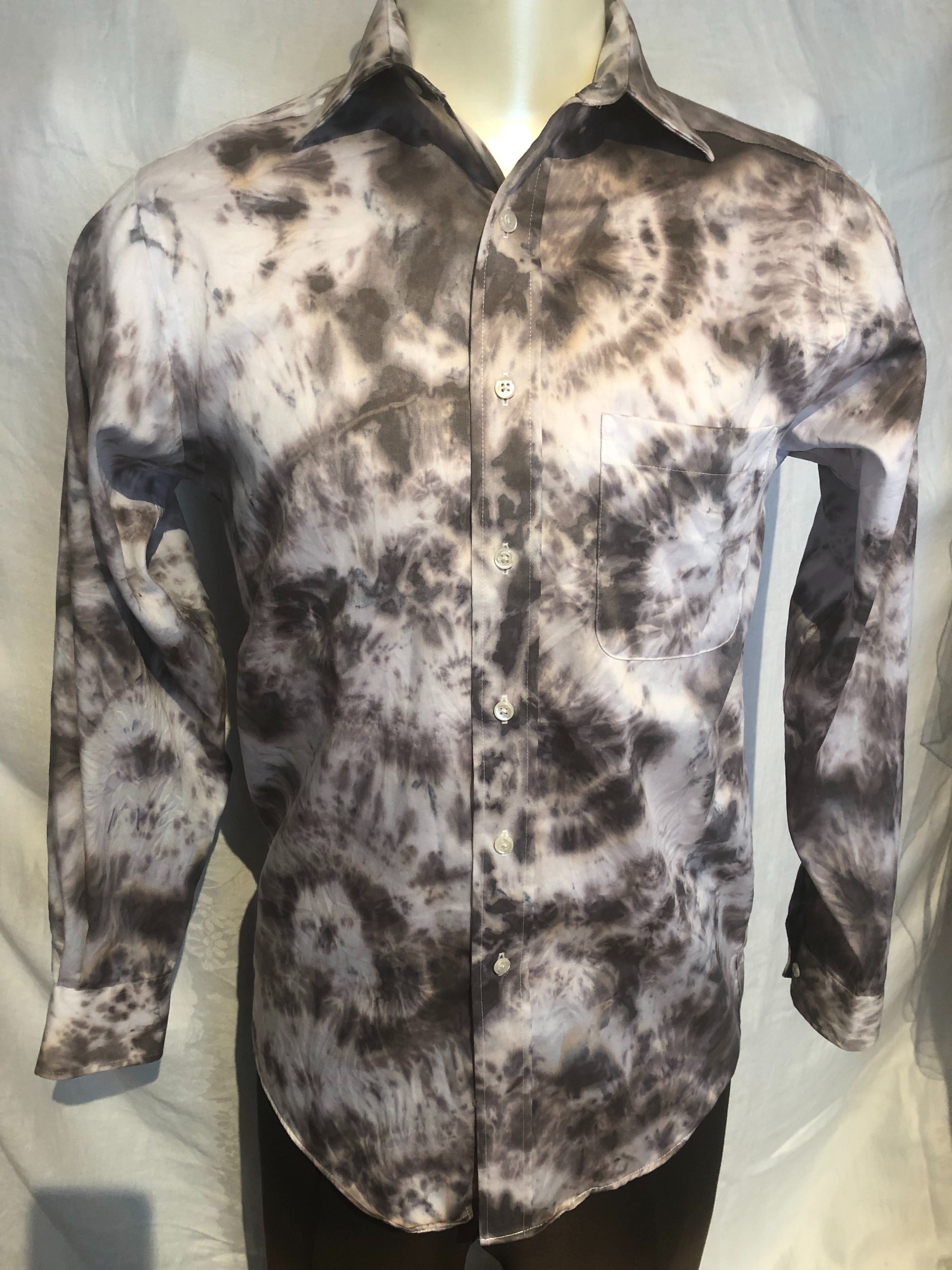 Unisex Tie Dyed Long Sleeve Shirt