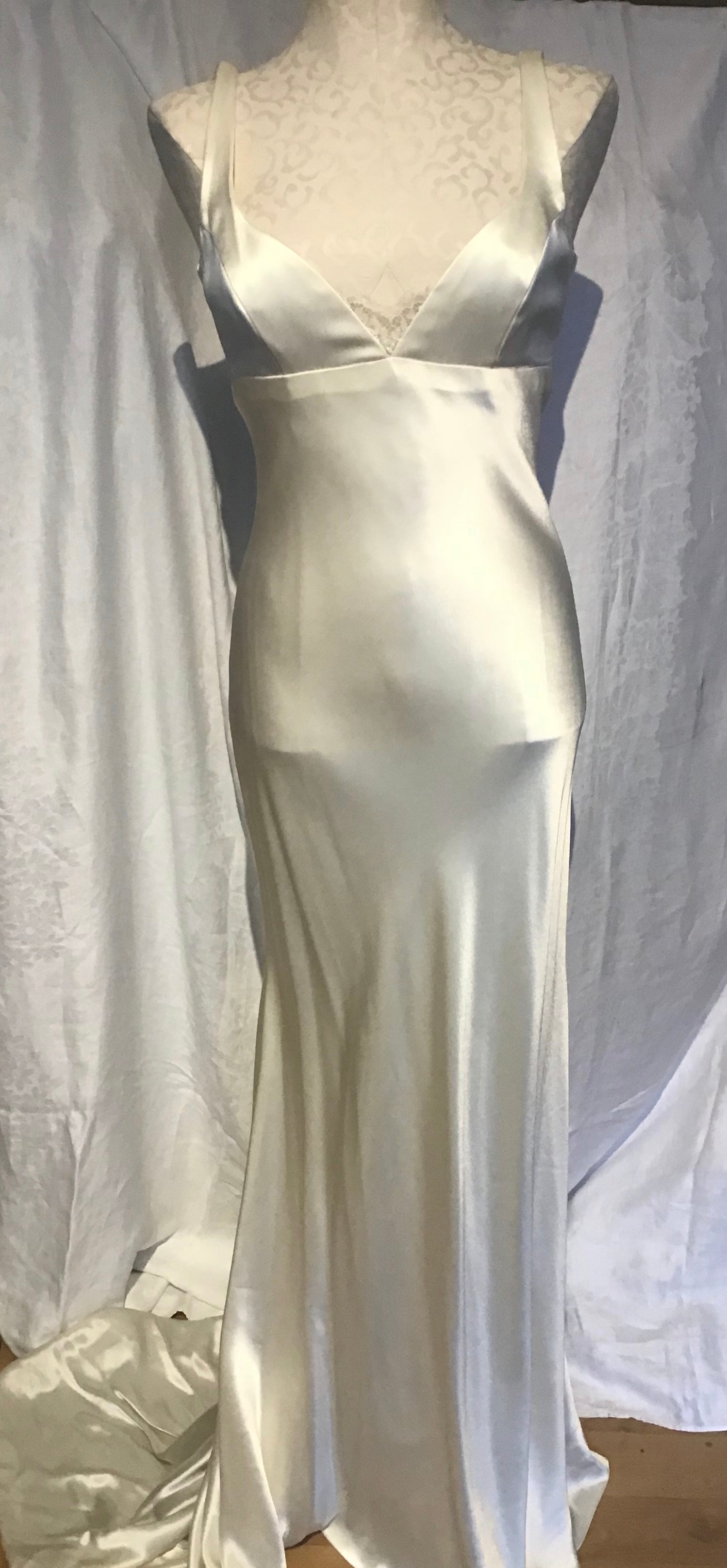 Bias Cut Bridal Gown