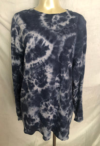 Unisex Hand Painted Tie Dyed Long Sleeve T Shirt