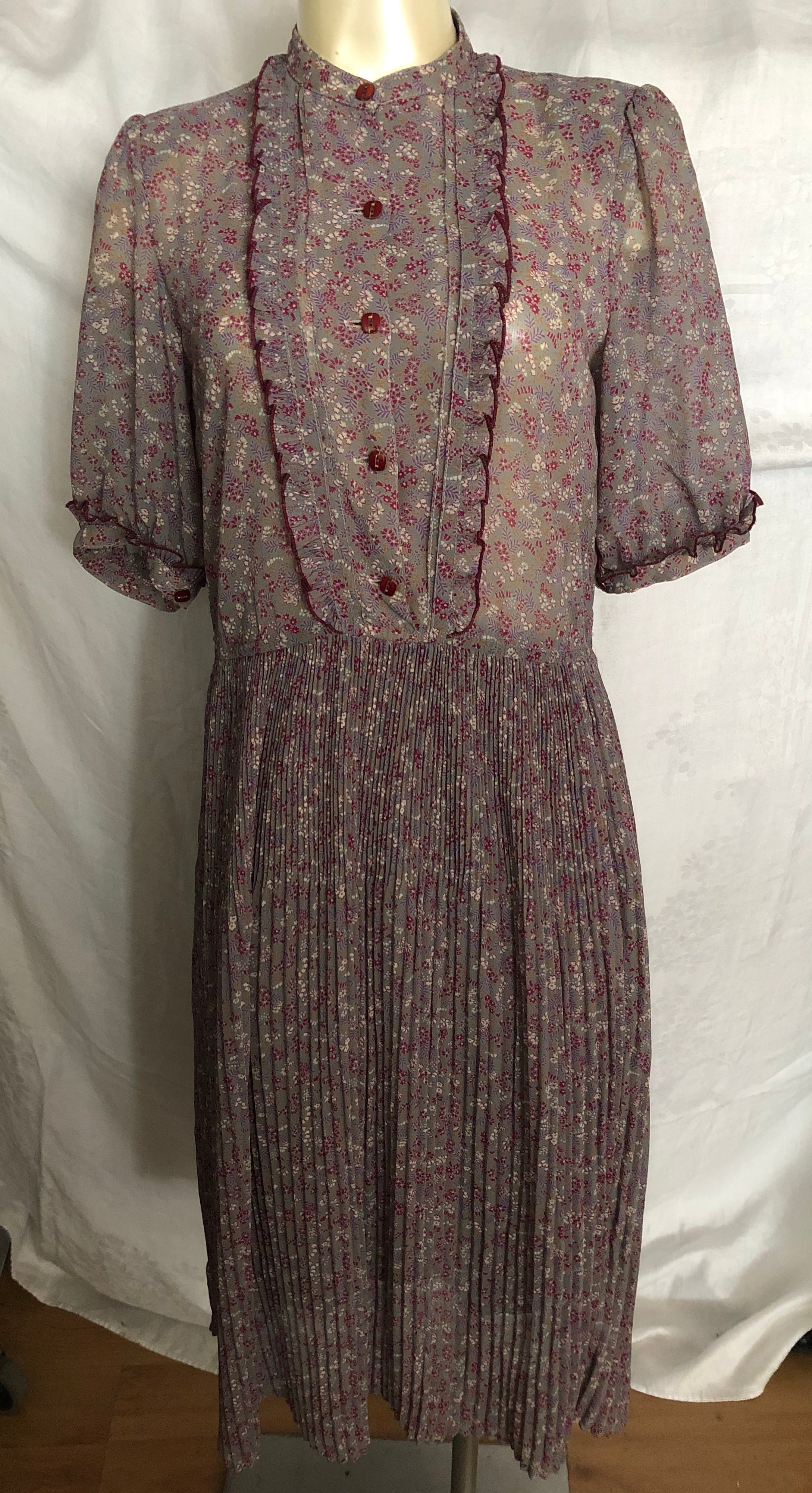 Vintage Print Dress